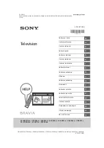 Предварительный просмотр 1 страницы Sony KD-55XF8505 Reference Manual