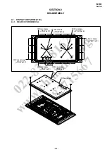 Предварительный просмотр 22 страницы Sony KDE-P61MRX1D Service Manual