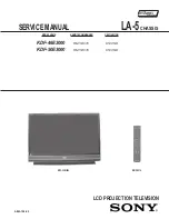 Preview for 2 page of Sony KDF-46E3000 - Bravia 3lcd Micro Display High Definition Television Service Manual