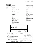 Preview for 3 page of Sony KDF-55WF655K Service Manual