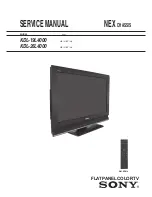 Предварительный просмотр 1 страницы Sony KDL-19L4000 Service Manual