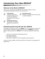 Preview for 4 page of Sony KDL-22BX300 - Bravia Bx Series Lcd Television Operating Instructions Manual