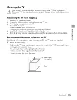 Preview for 15 page of Sony KDL-22BX300 - Bravia Bx Series Lcd Television Operating Instructions Manual