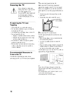 Предварительный просмотр 12 страницы Sony KDL-22EX308 - 22" Bravia Ex308 Series Hdtv Setup Manual