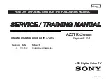 Sony KDL-22EX355 Service Training Manual preview