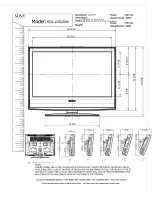 Sony KDL-23S2010 - 23" Bravia™ Lcd Hdtv Dimensions preview