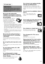 Preview for 3 page of Sony KDL-26M3000 - 26" Bravia M-series Digital Lcd Television Instructions Manual