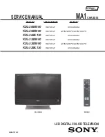 Предварительный просмотр 2 страницы Sony KDL-26M3000 - 26" Bravia M-series Digital Lcd Television Service Manual