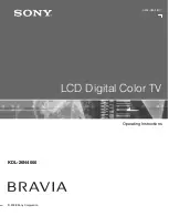Sony KDL-26N4000 - 26" LCD TV Operating Instructions Manual preview
