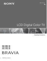 Sony KDL-26NL140 - Bravia Nl Series Lcd Television Operating Instructions Manual preview