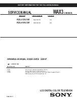 Preview for 1 page of Sony KDL-26S3000, KDL-32SL130, KDL-32S3000, KDL-40SL130, KDL-40S3000, KDL-46S3000 Service Manual