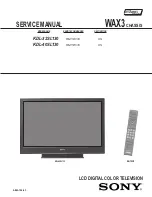 Preview for 2 page of Sony KDL-26S3000, KDL-32SL130, KDL-32S3000, KDL-40SL130, KDL-40S3000, KDL-46S3000 Service Manual