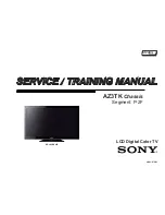 Предварительный просмотр 2 страницы Sony KDL-32BX355 Service Training Manual