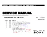 Sony KDL-32EX400 - Bravia Ex Series Lcd Television Service Manual preview