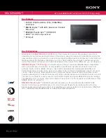 Sony KDL-32M4000/T - Bravia M Series Lcd Television Specifications preview