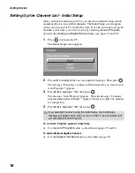 Preview for 18 page of Sony KDL-32S20L1 - 32" Bravia Lcd Digital Color Tv Operating Instructions Manual