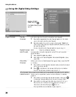 Preview for 38 page of Sony KDL-32S20L1 - 32" Bravia Lcd Digital Color Tv Operating Instructions Manual