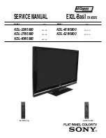 Preview for 1 page of Sony KDL-32W5800 Service Manual