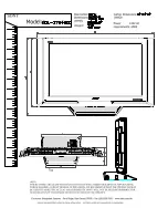 Предварительный просмотр 1 страницы Sony KDL-37N4000 - 37" Class Bravia N Series Lcd Tv Dimensions