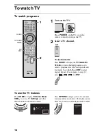 Предварительный просмотр 14 страницы Sony KDL-40EX40B - 40" Bravia Ex40b Series Hdtv Setup Manual