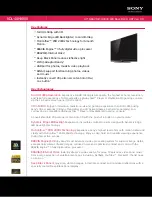 Sony KDL-40HX800 - 40" Bravia Hx800 Led Backlit Lcd Hdtv Features & Specifications preview