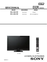 Предварительный просмотр 2 страницы Sony KDL-40SL150 - 40" Bravia Sl Series Lcd Tv Service Manual