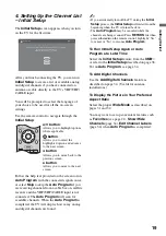 Preview for 19 page of Sony KDL-40VL130 - 40" Bravia Vl-series Lcd Television Operating Instructions Manual