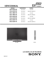 Предварительный просмотр 2 страницы Sony KDL-40Z4100 - Bravia Z Series Lcd Television Service Manual