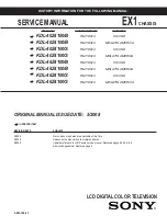 Sony KDL-40Z4100/S - Bravia Z Series Lcd Television Service Manual preview