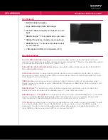Sony KDL-46EX600 - 46" Bravia Ex Series Hdtv Specifications preview