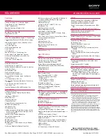 Preview for 2 page of Sony KDL-46EX600 - 46" Bravia Ex Series Hdtv Specifications