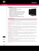 Sony KDL-46EX700 - Bravia Ex Series Lcd Television Specifications preview