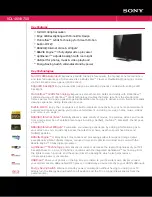 Sony KDL-46NX700 - Bravia Nx Series Lcd Television Specifications preview