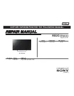 Предварительный просмотр 1 страницы Sony KDL-50W800B Repair Manual