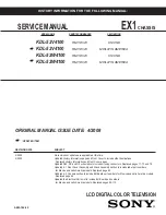 Sony KDL-52W4100 Service Manual preview