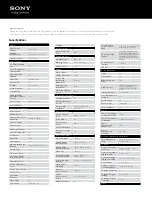 Preview for 2 page of Sony KDL-60EX645 Specifications