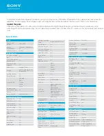 Preview for 2 page of Sony KDL-60R520A Specifications