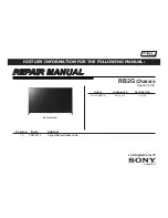 Preview for 1 page of Sony KDL-70W830B Repair Manual