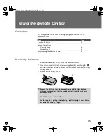 Preview for 46 page of Sony KDP-51WS550 - 51" High Definition Projection Tv Operating Instructions Manual