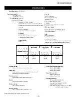 Предварительный просмотр 4 страницы Sony KDP-51WS550 - 51" High Definition Projection Tv Service Manual