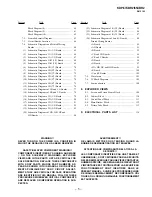 Preview for 6 page of Sony KDP-57XBR2 - Digital High Definition Projection Tv Service Manual