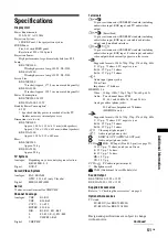 Предварительный просмотр 51 страницы Sony KDS-55A2000 - 55" Grand Wega Sxrd Rear Projection Hdtv Operating Instructions Manual