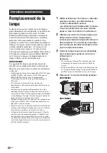 Предварительный просмотр 106 страницы Sony KDS-55A2000 - 55" Grand Wega Sxrd Rear Projection Hdtv Operating Instructions Manual