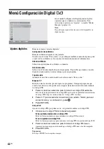 Предварительный просмотр 218 страницы Sony KDS-55A2000 - 55" Grand Wega Sxrd Rear Projection Hdtv Operating Instructions Manual