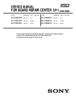 Предварительный просмотр 199 страницы Sony KDS-R60XBR1 - 60" Rear Projection TV Service Manual