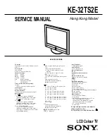 Sony KE-32TS2E Service Manual preview