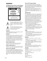 Preview for 2 page of Sony KE-32TS2U - 32" Flat Panel Color Tv Operating Instructions Manual