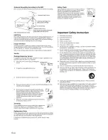 Preview for 4 page of Sony KE-32TS2U - 32" Flat Panel Color Tv Operating Instructions Manual