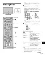 Preview for 23 page of Sony KE-32TS2U - 32" Flat Panel Color Tv Operating Instructions Manual