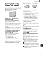 Preview for 25 page of Sony KE-32TS2U - 32" Flat Panel Color Tv Operating Instructions Manual